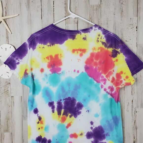 Fruit of the Loom Tye Dye Short Sleeve Tee Shirt Multicolored Medium - Picture 8 of 9